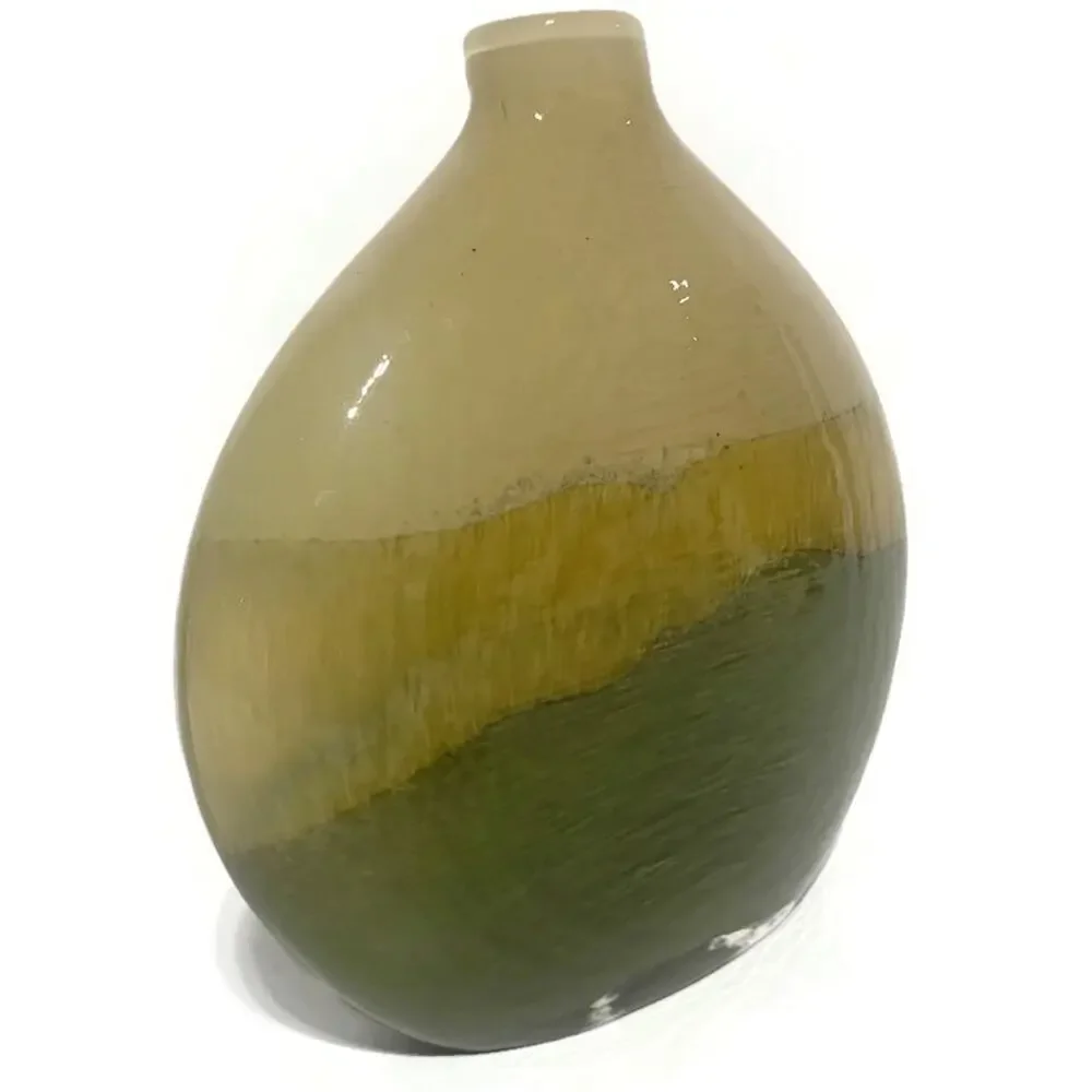 Kohl's Monterey Avocado Blown Glass Vase 8